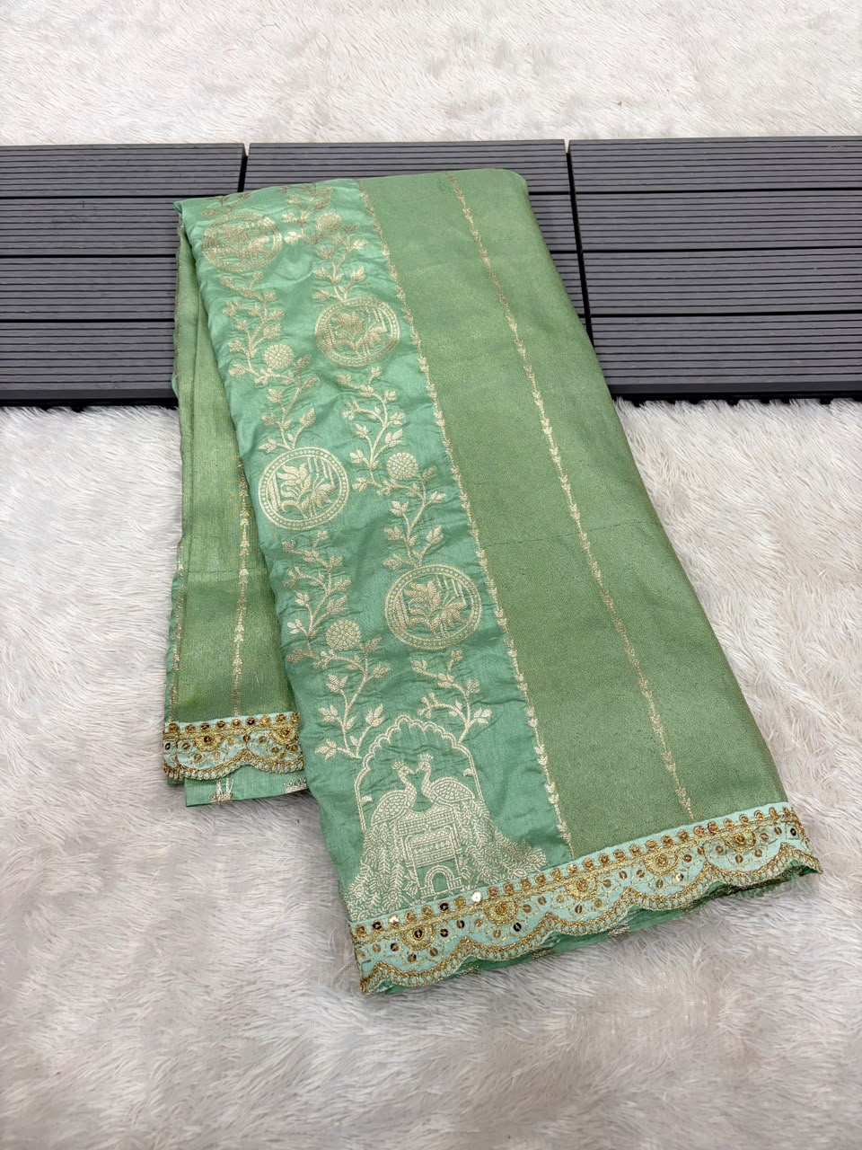 Traditional paithani silk saree