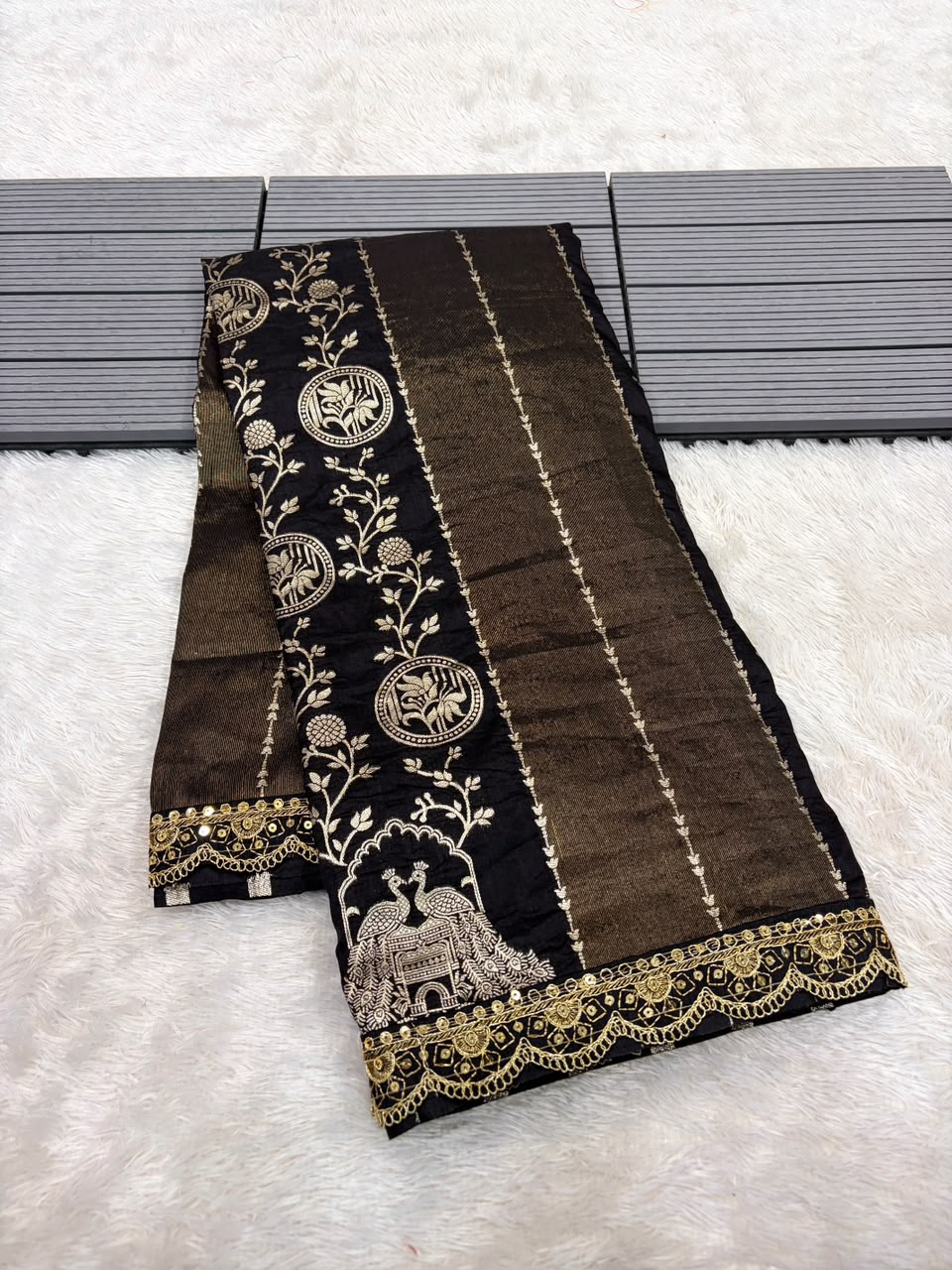 Traditional paithani silk saree