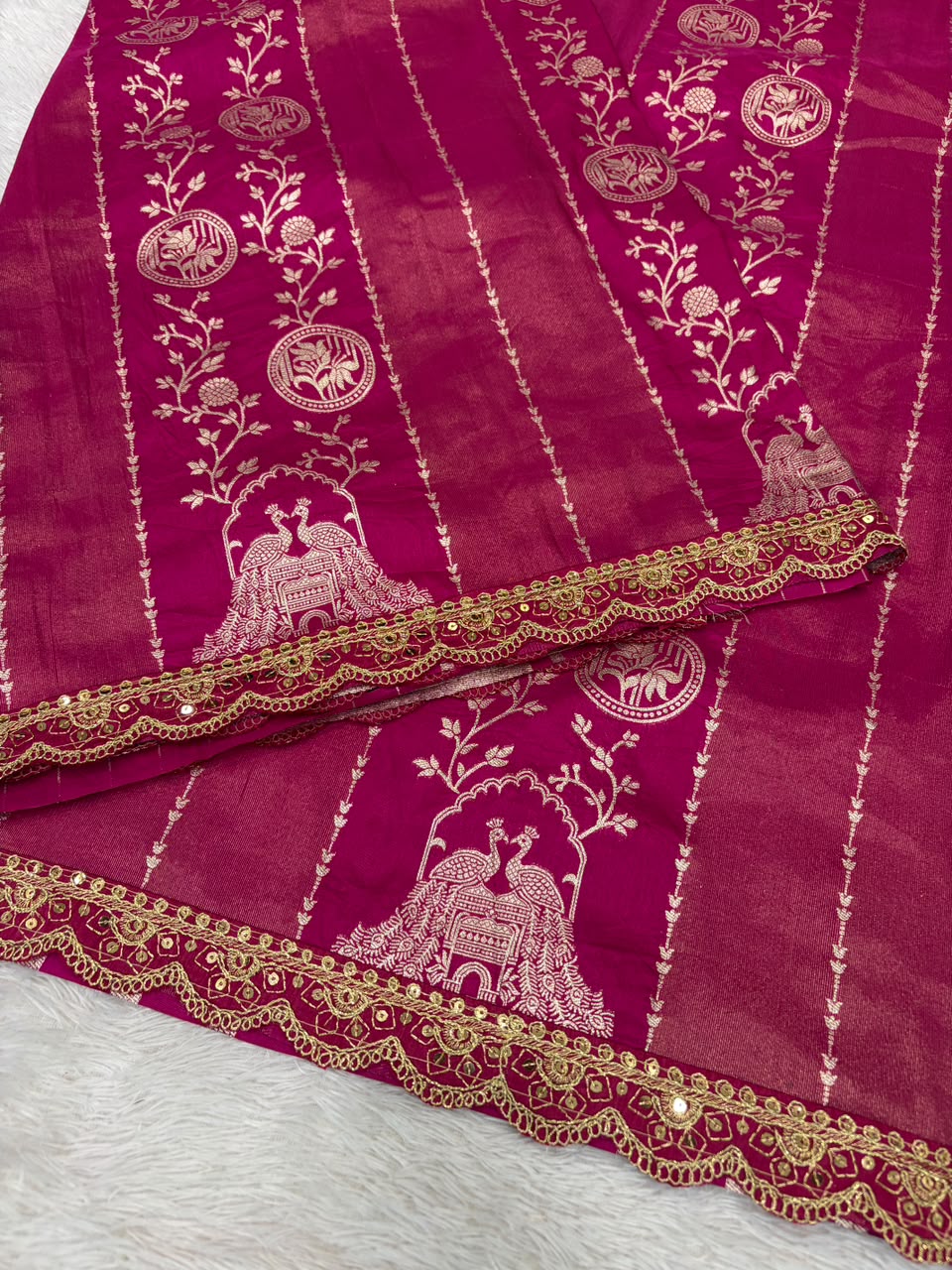 Traditional paithani silk saree