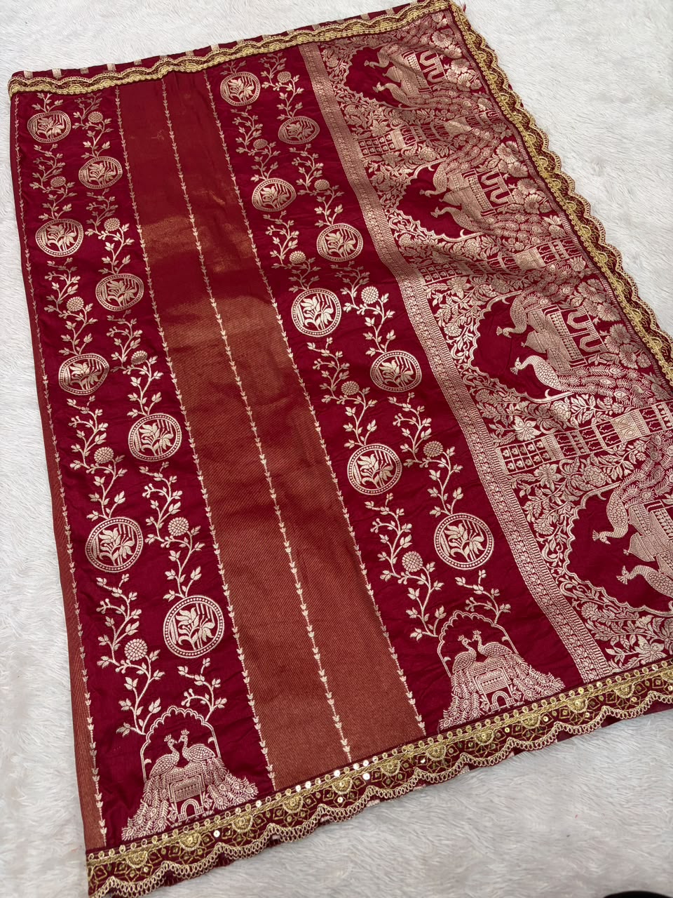 Traditional paithani silk saree