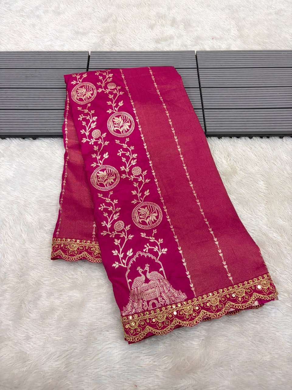 Traditional paithani silk saree
