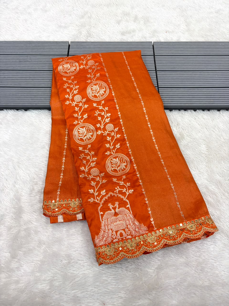 Traditional paithani silk saree