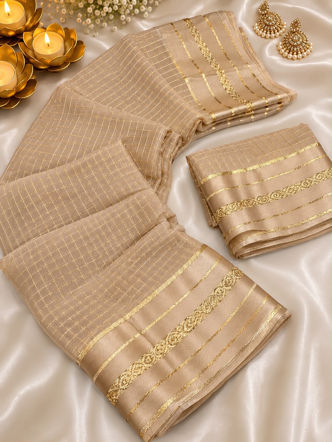 Beautiful viscose georgette sarees