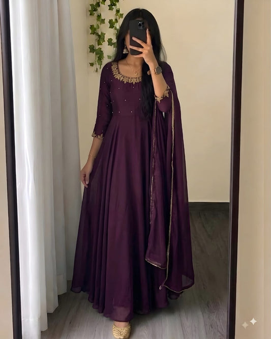 Premium Anarkali  with duppata
