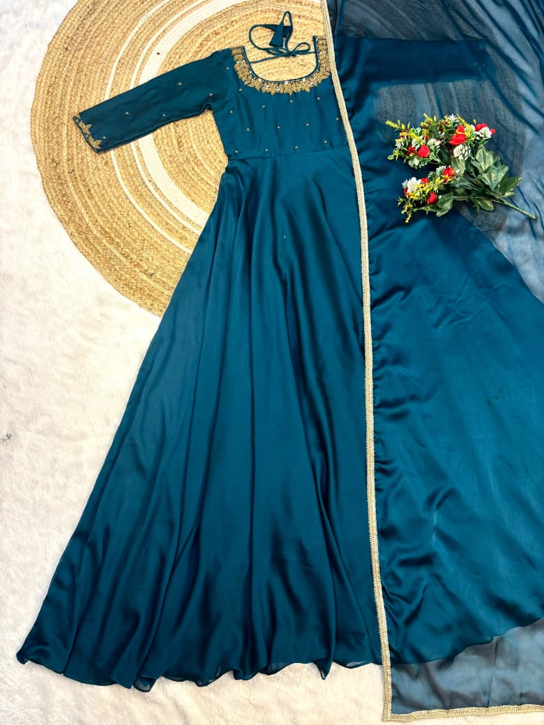 Premium Anarkali  with duppata