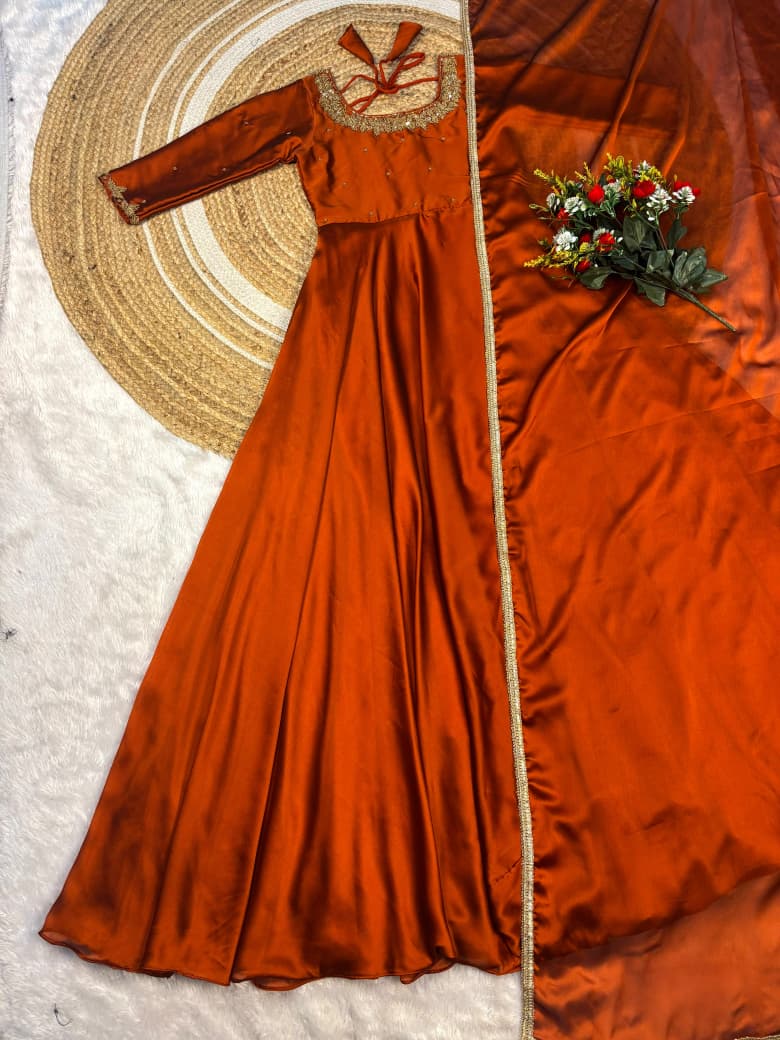 Premium Anarkali  with duppata