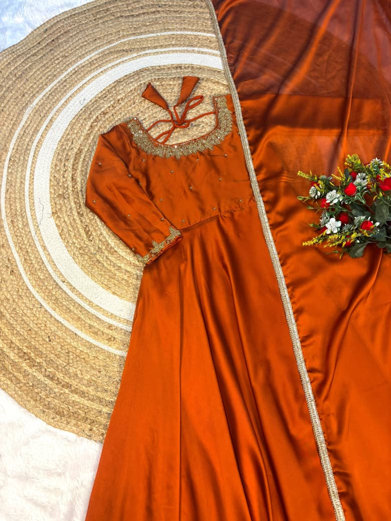 Premium Anarkali  with duppata