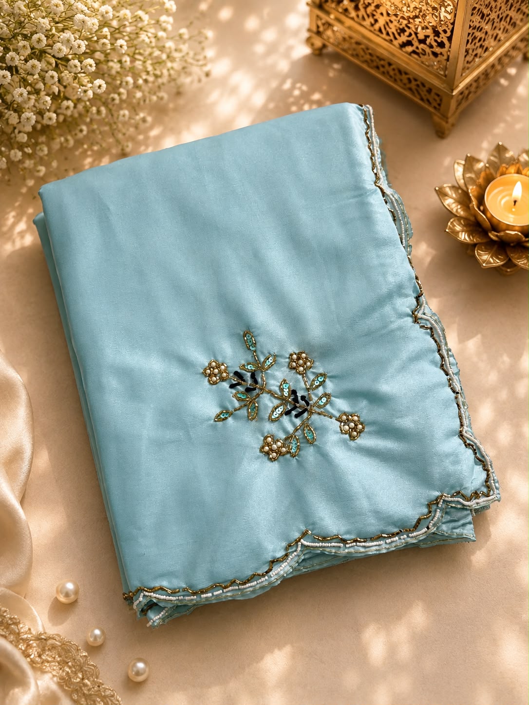 Beautiful hand work saree