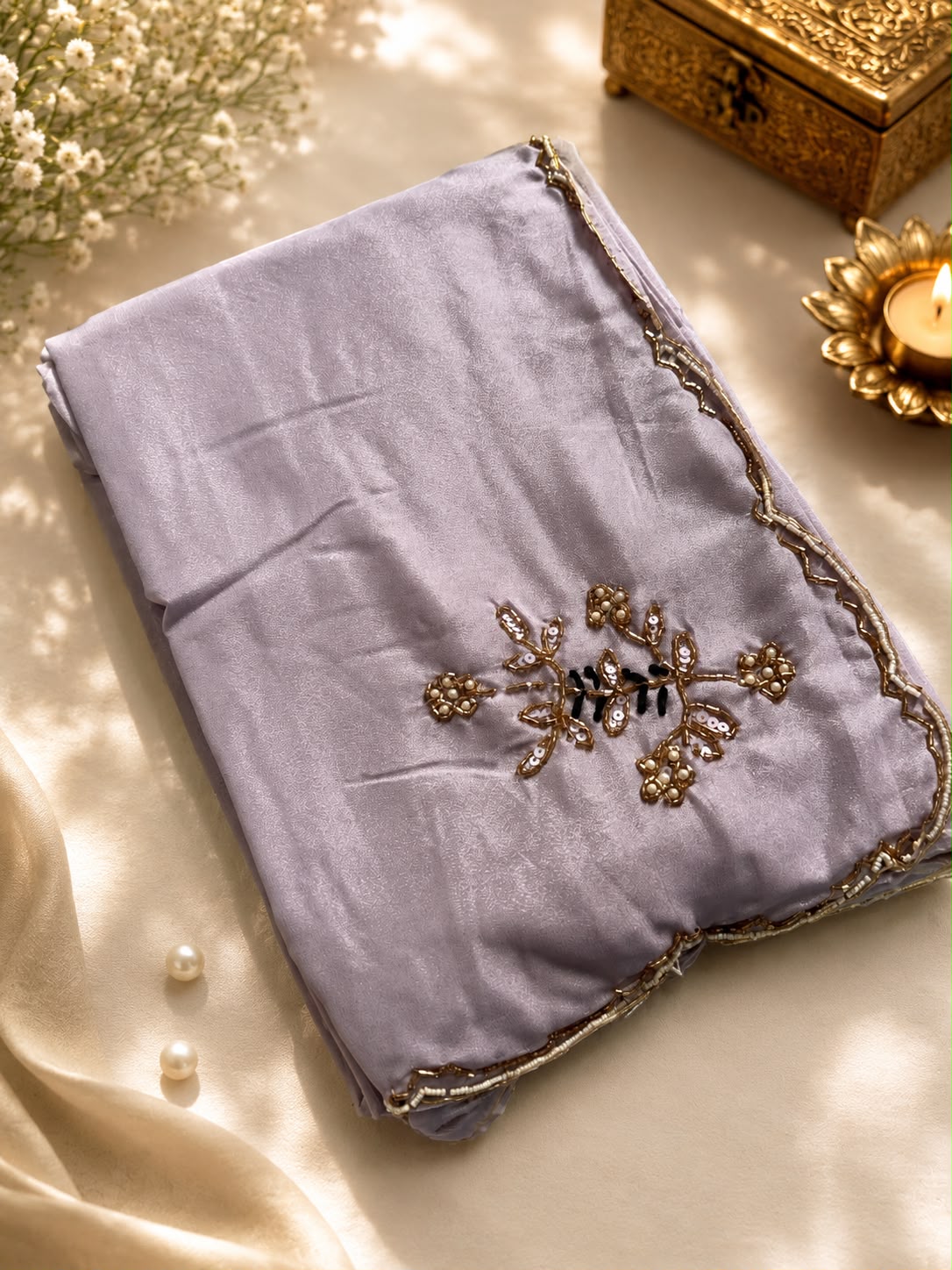 Beautiful hand work saree