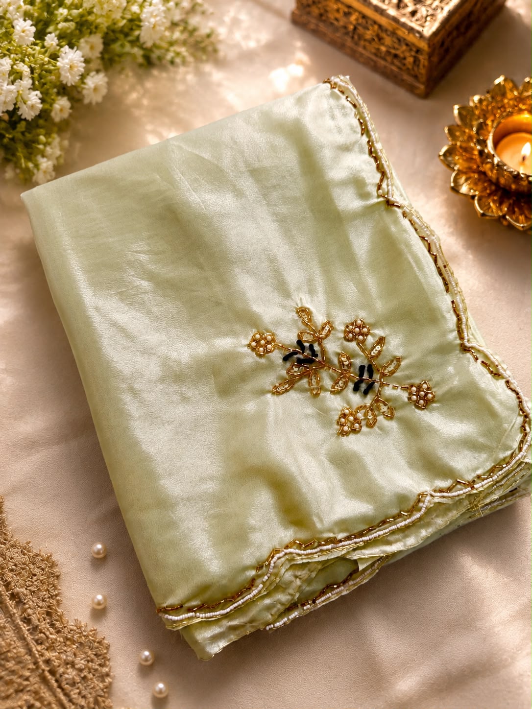 Beautiful hand work saree