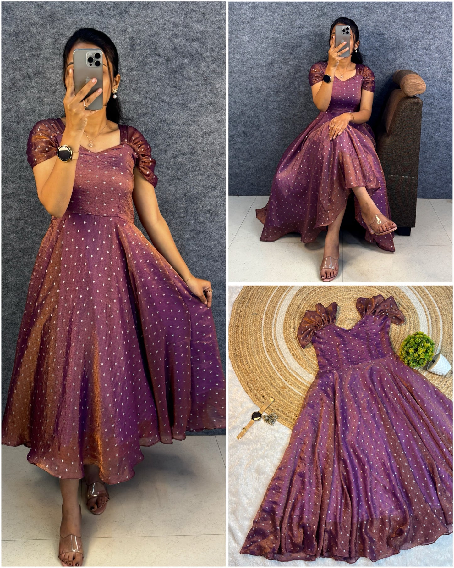 Party wear maxi frock