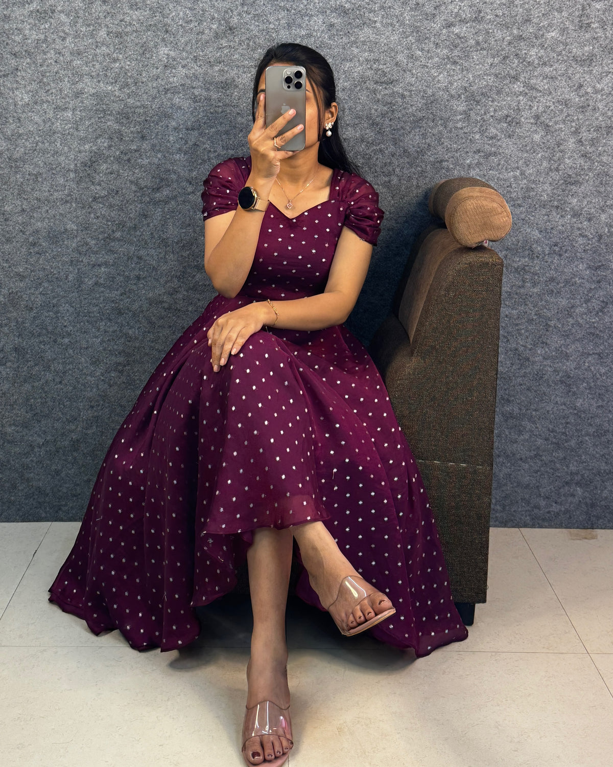Party wear maxi frock