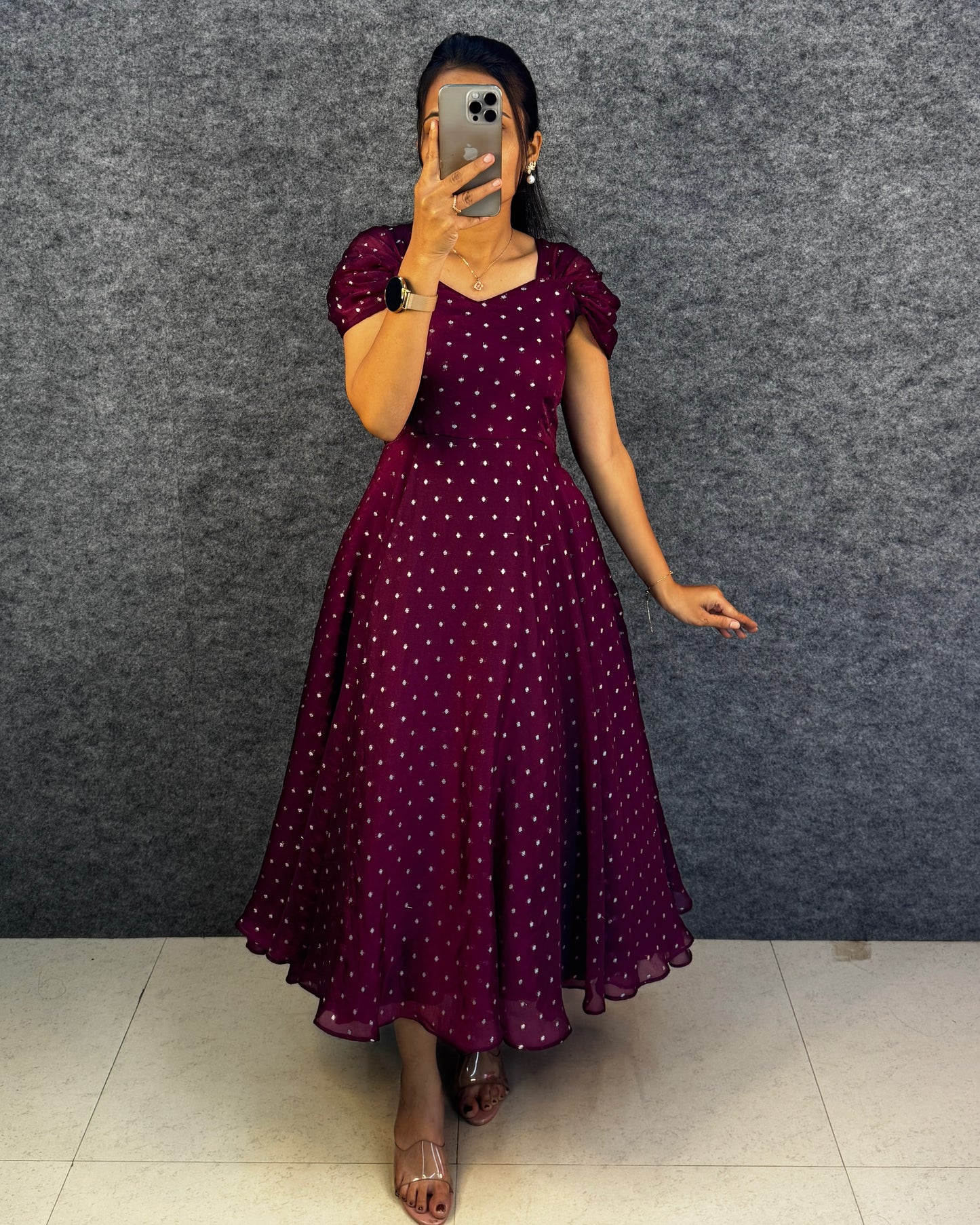 Party wear maxi frock