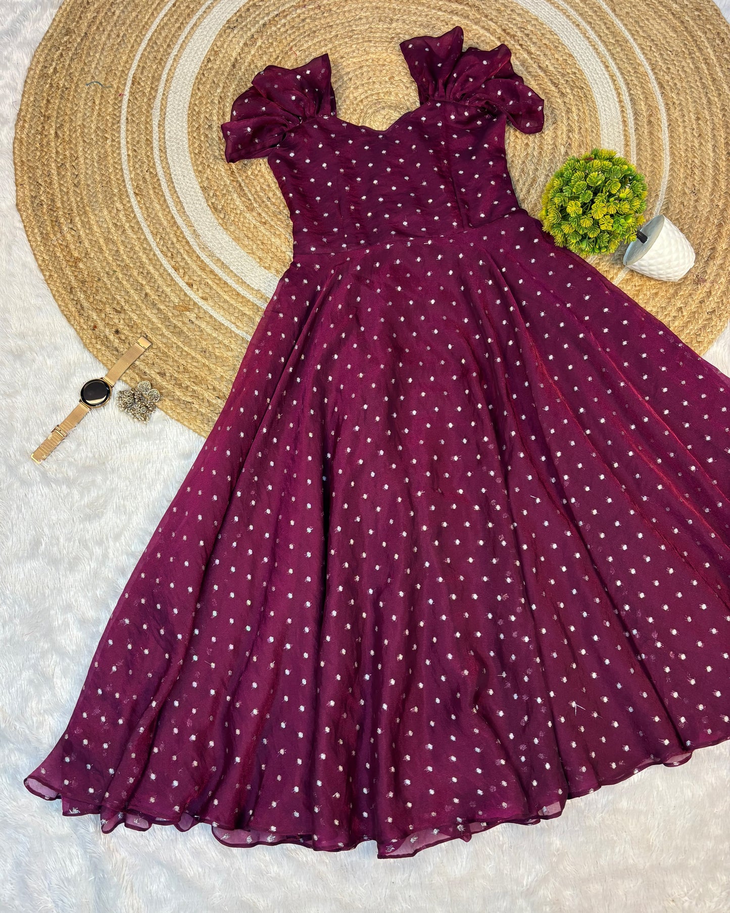 Party wear maxi frock