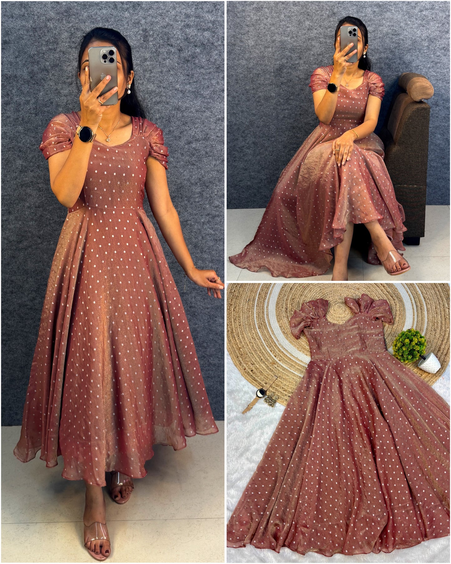 Party wear maxi frock