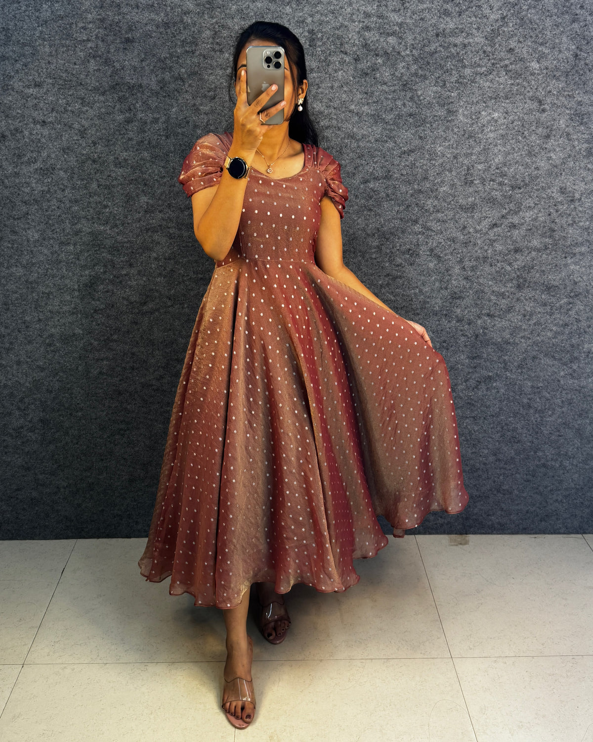 Party wear maxi frock