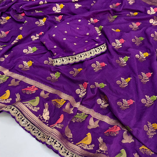 Pure naylon khadi georgette saree