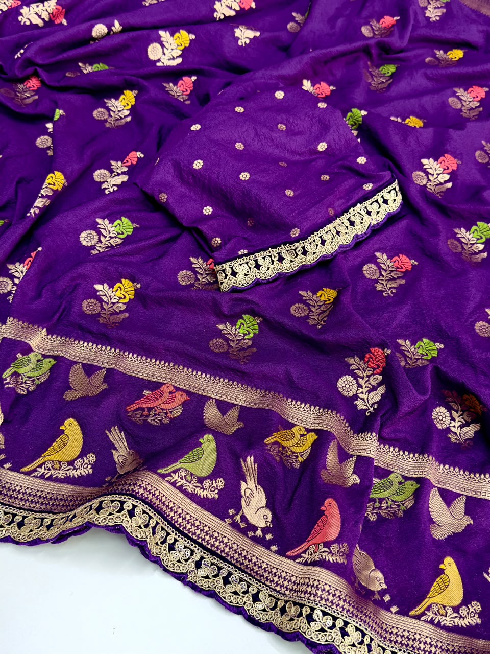 Pure naylon khadi georgette saree