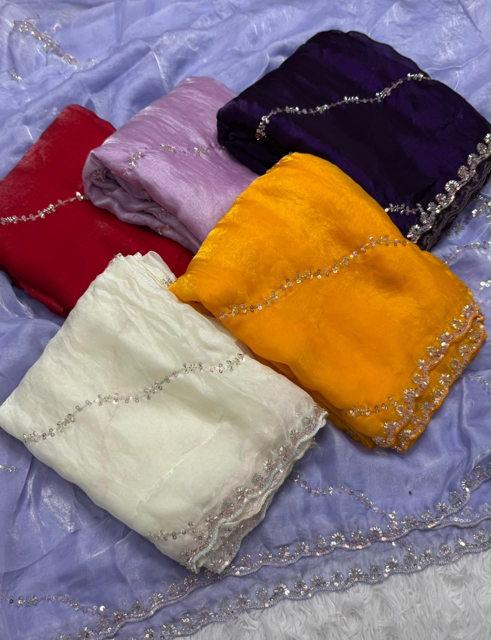 Fancy space silk saree