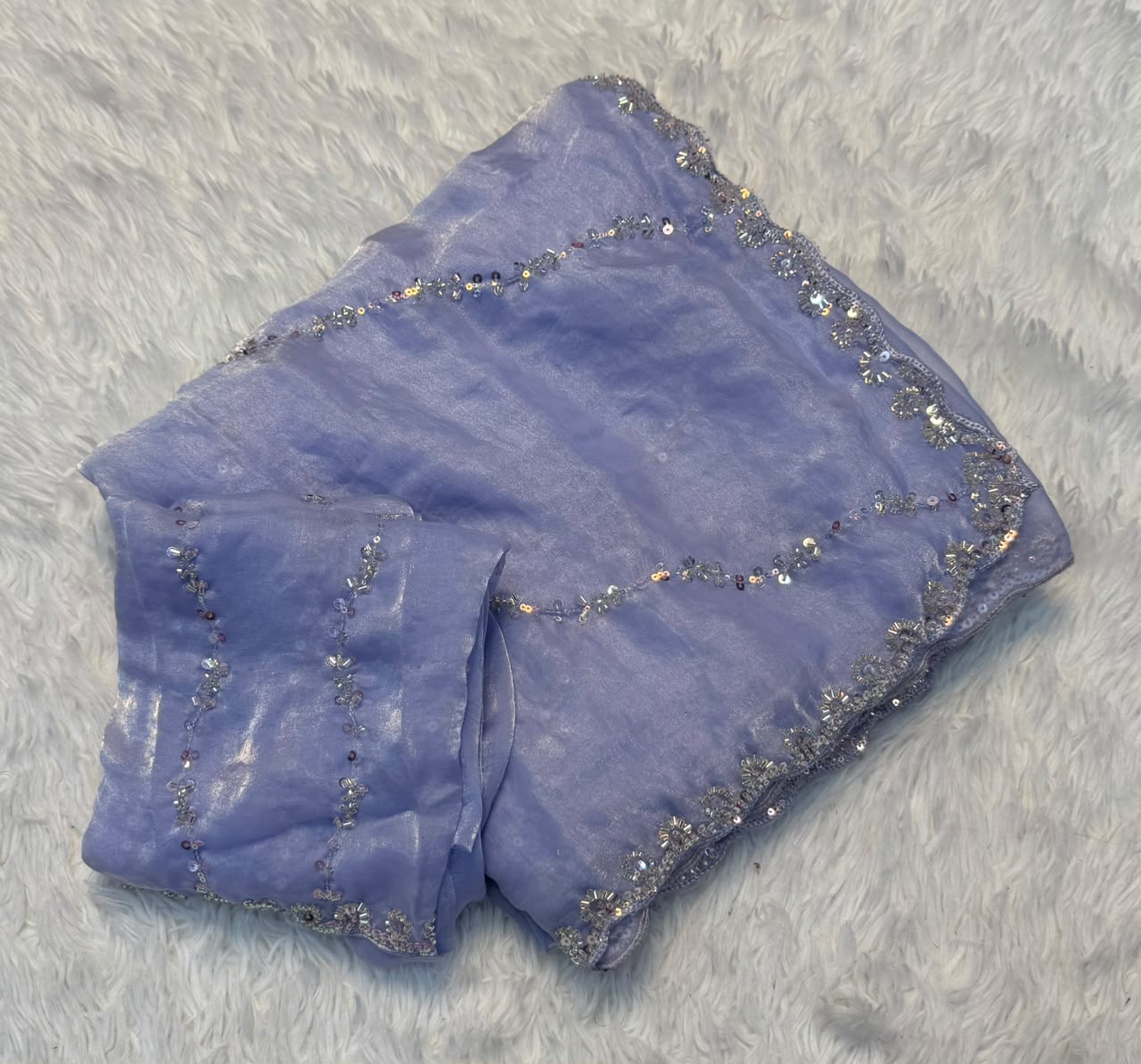 Fancy space silk saree
