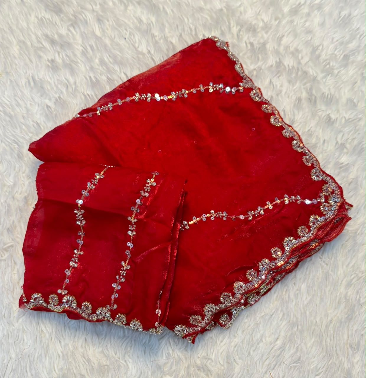 Fancy space silk saree