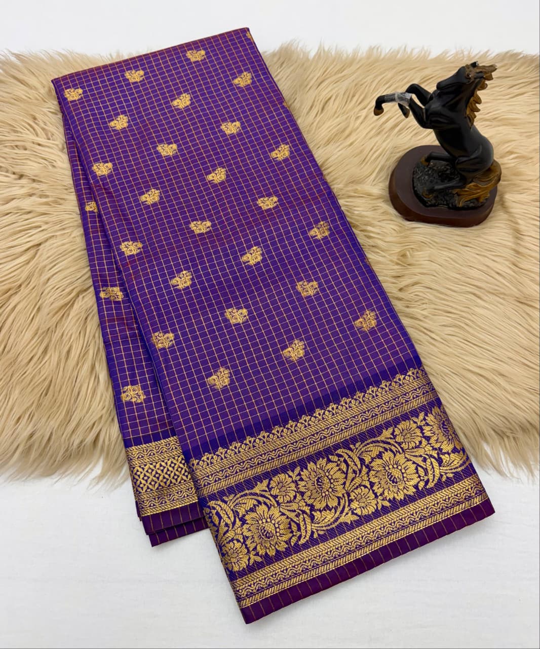 Traditional banarasi katan silk saree