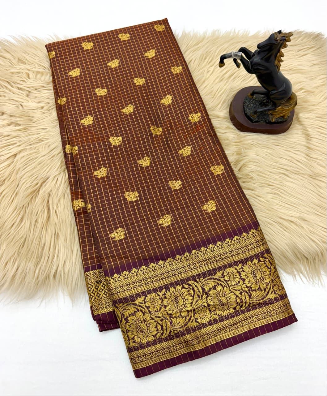 Traditional banarasi katan silk saree