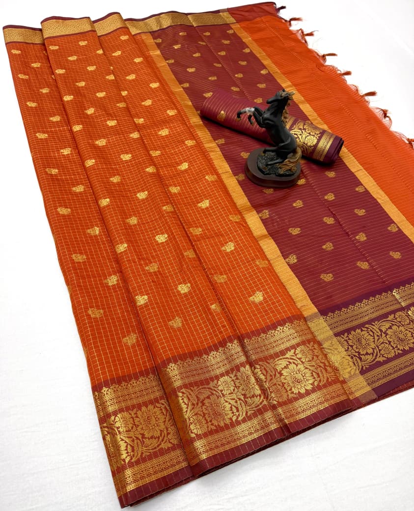 Traditional banarasi katan silk saree