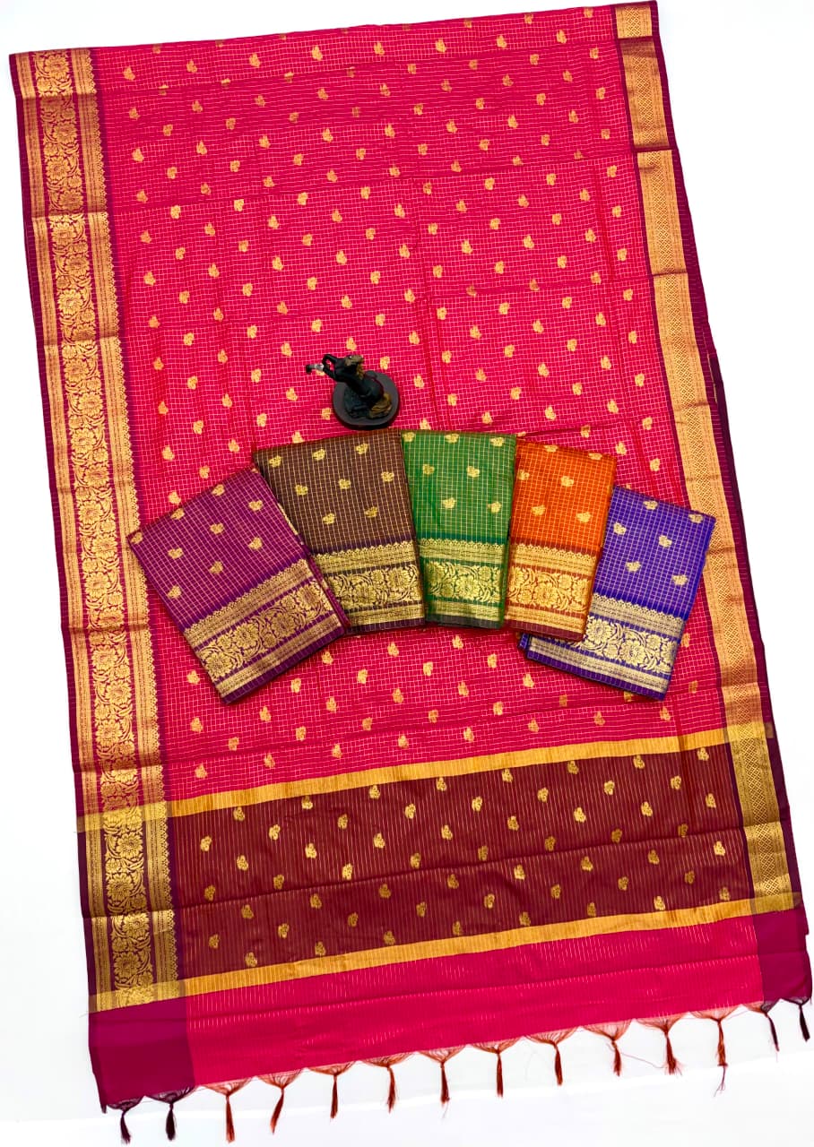 Traditional banarasi katan silk saree
