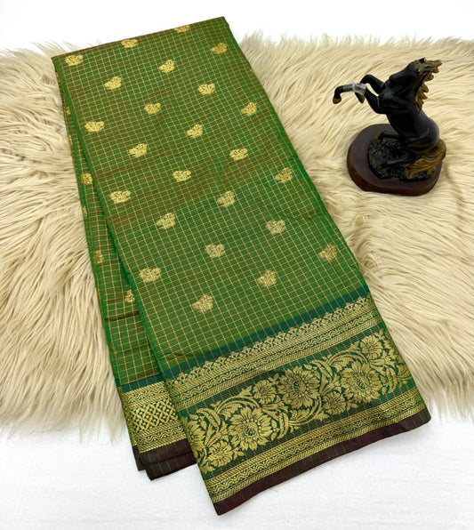 Traditional banarasi katan silk saree