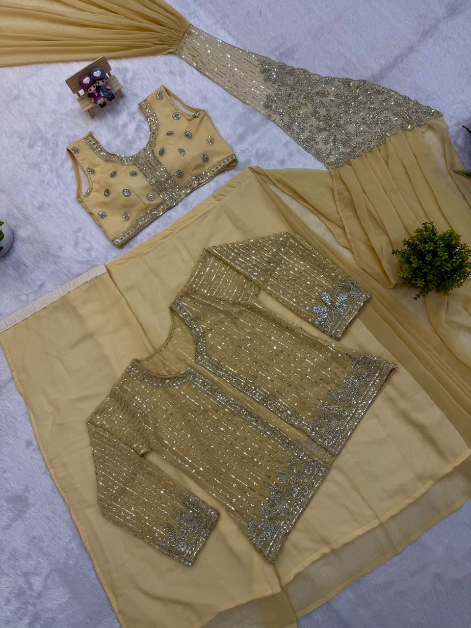 Indo western drape saree with coat