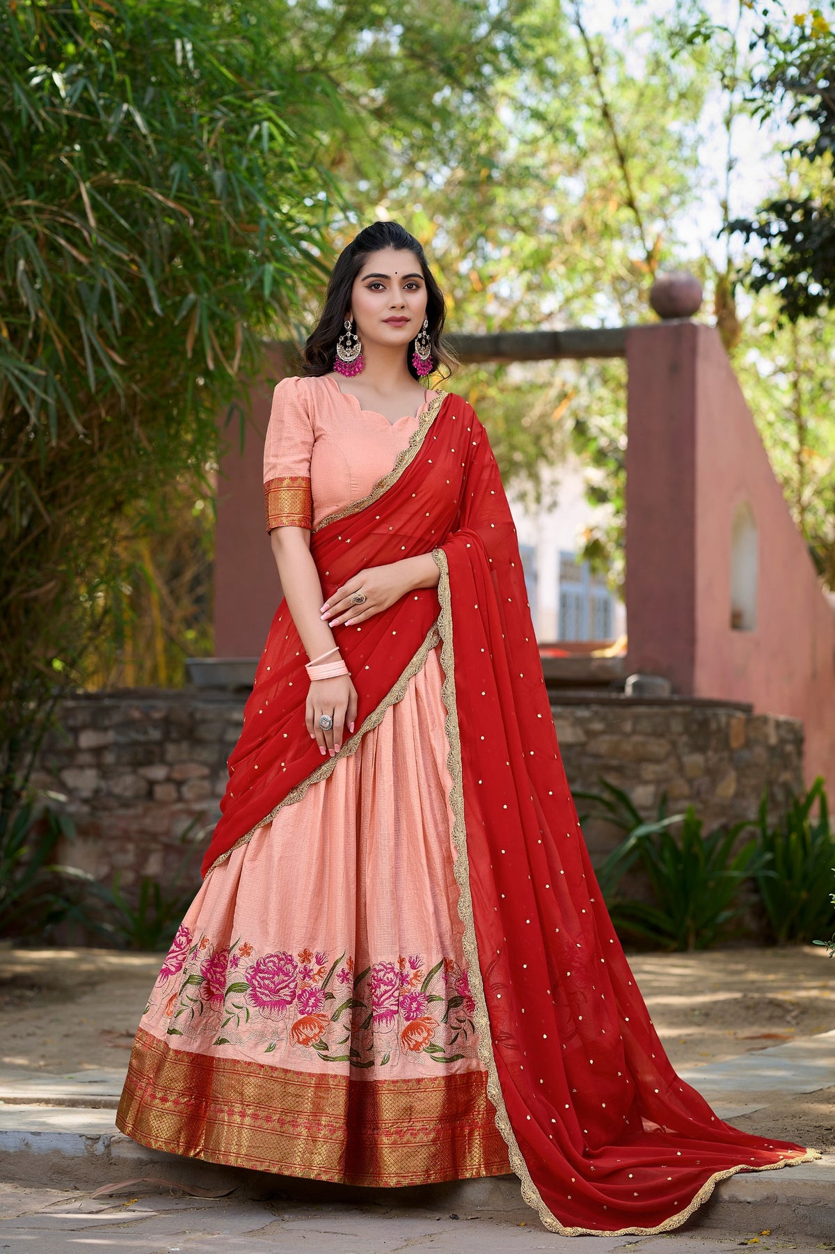 Traditional halfsaree