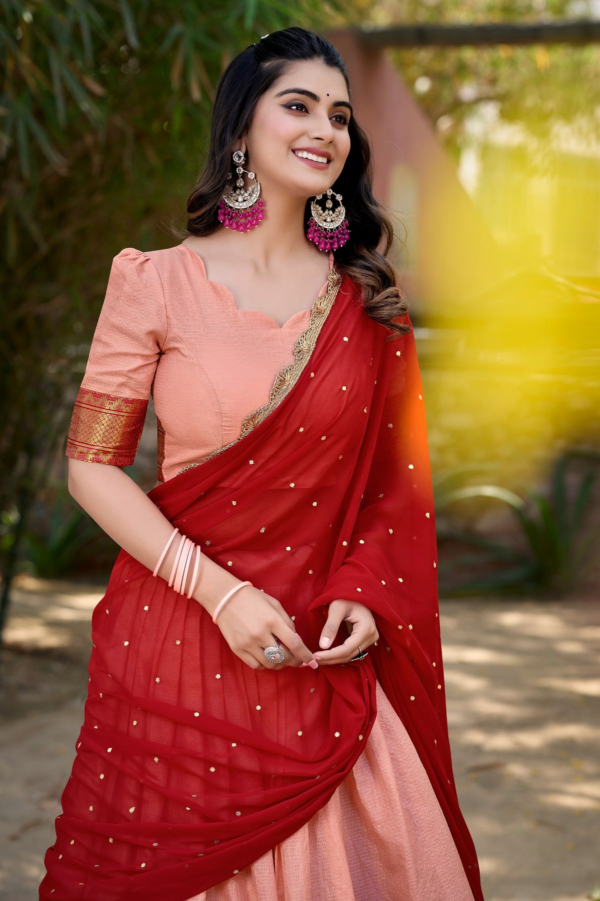 Traditional halfsaree