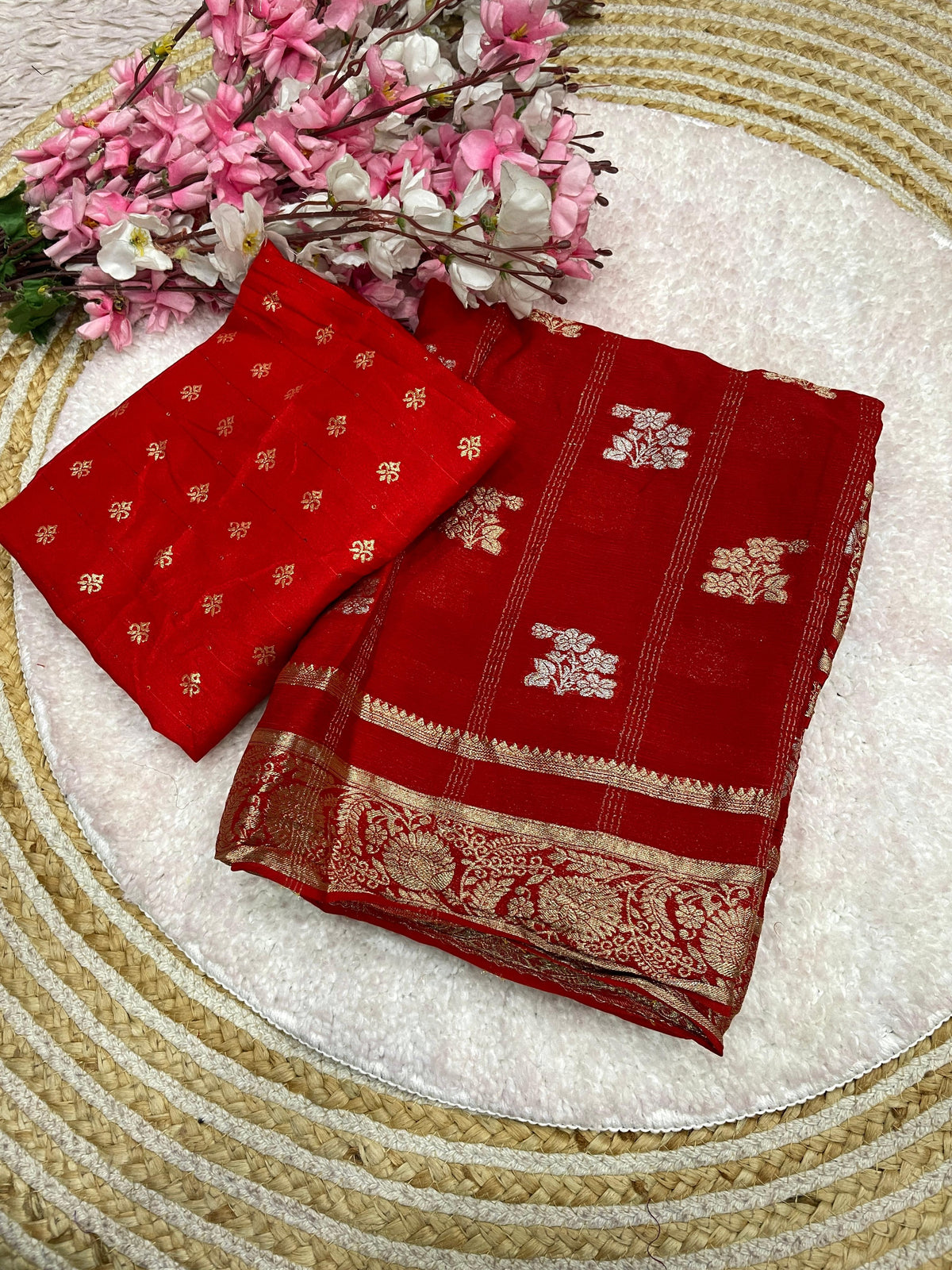 Pure soft chiffon silk saree