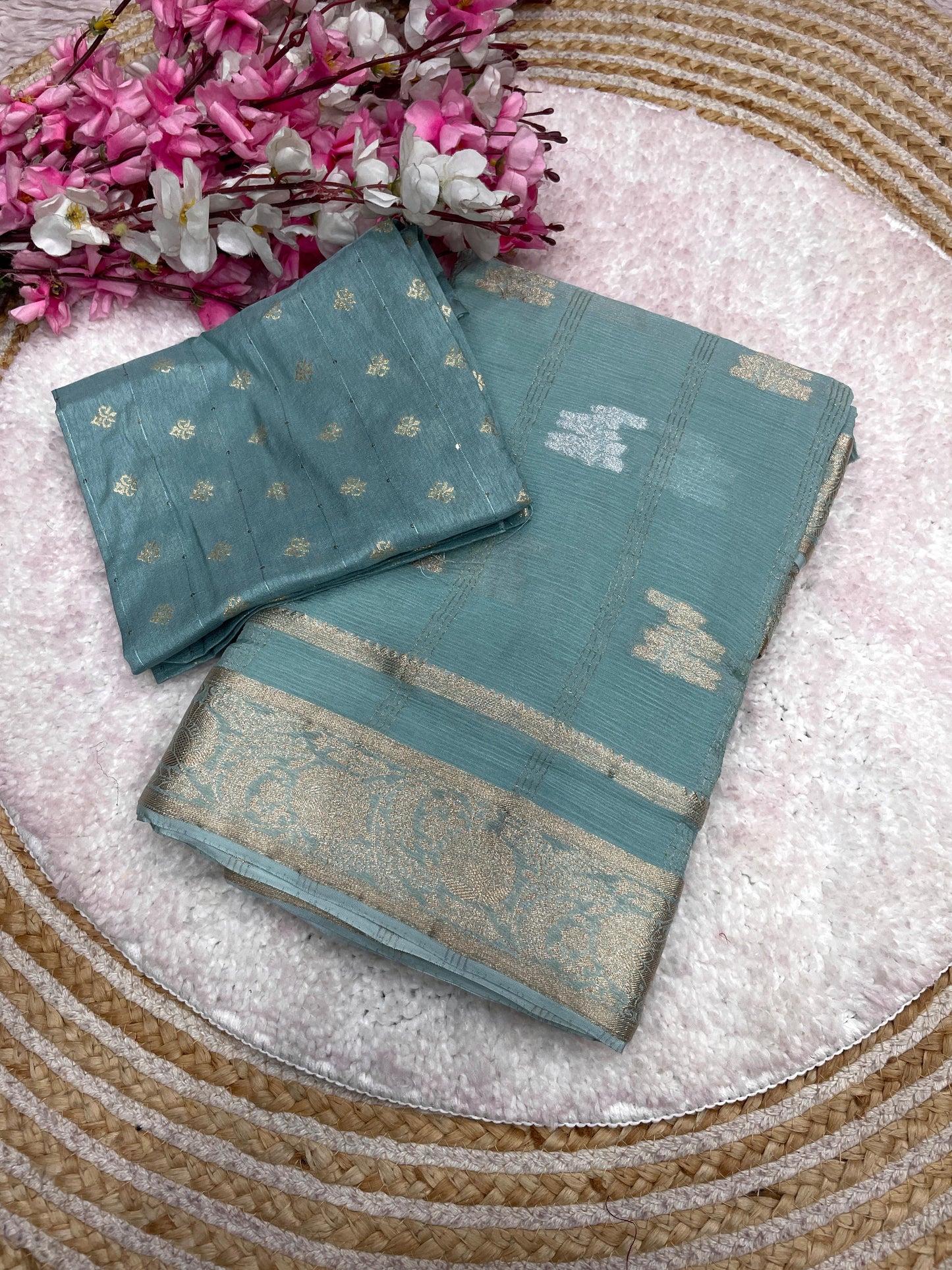 Pure soft chiffon silk saree