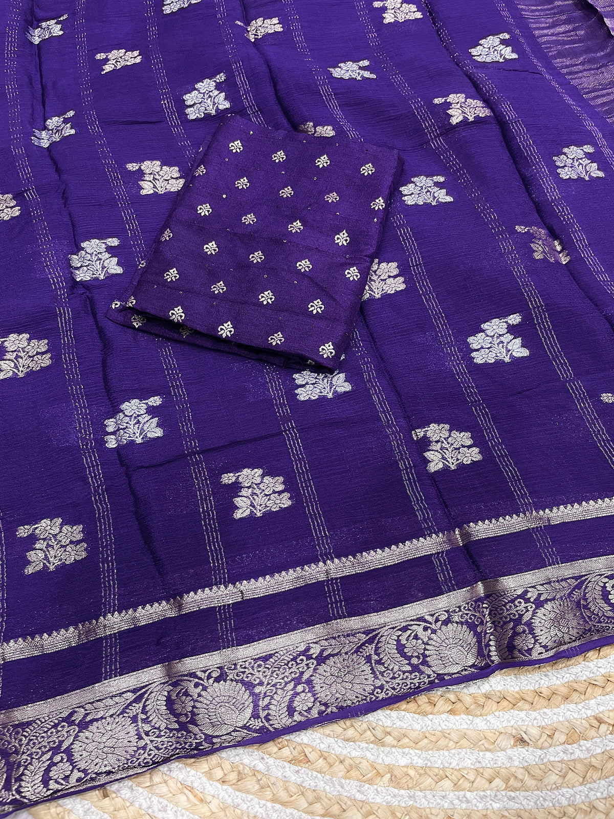 Pure soft chiffon silk saree