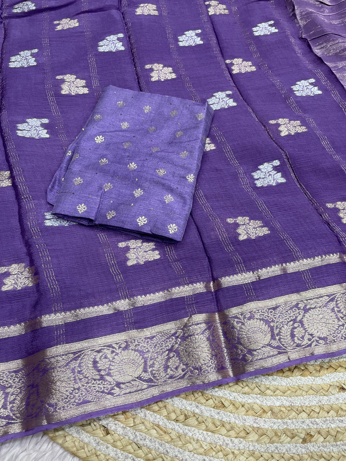 Pure soft chiffon silk saree