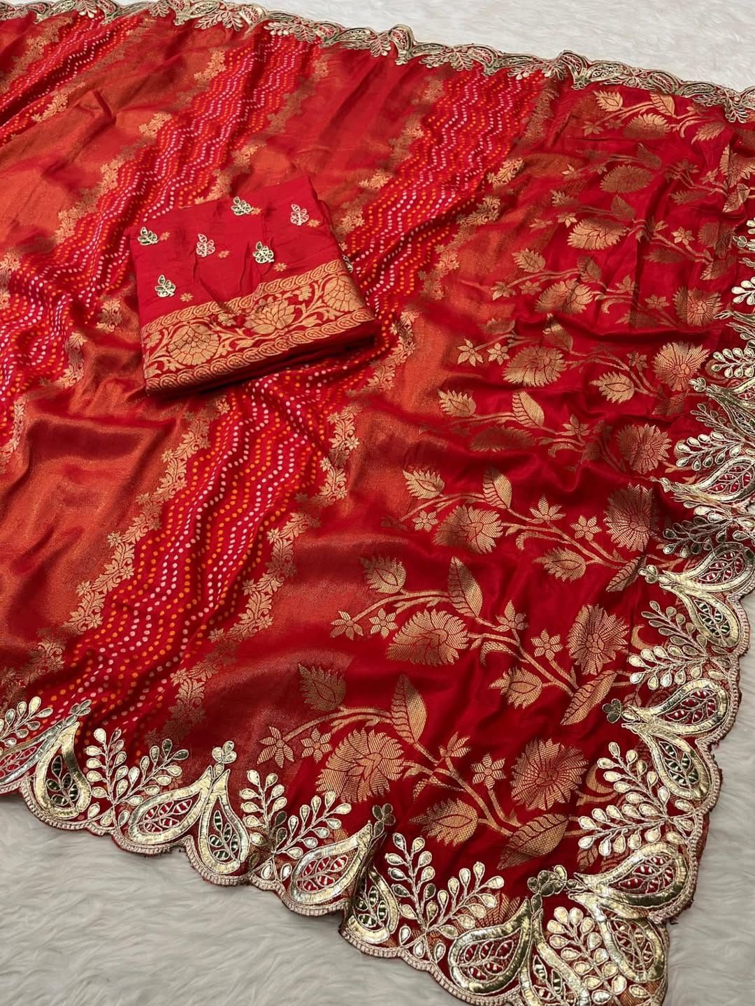Traditional Russian silk saree