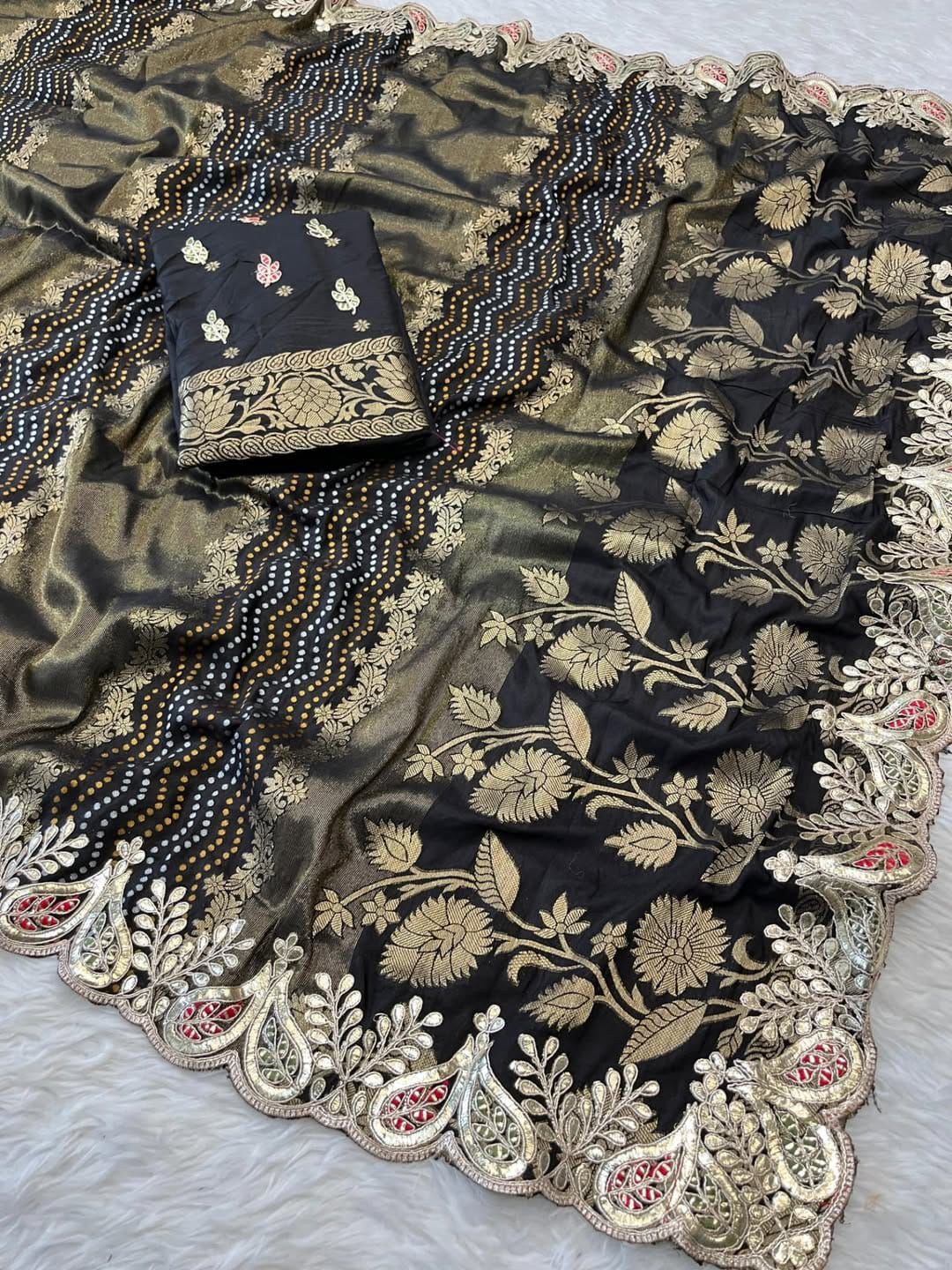 Traditional Russian silk saree