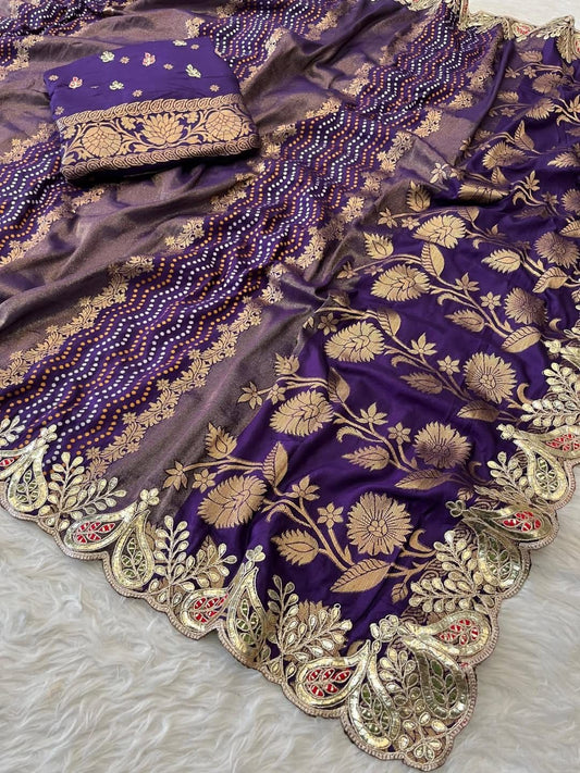 Traditional Russian silk saree