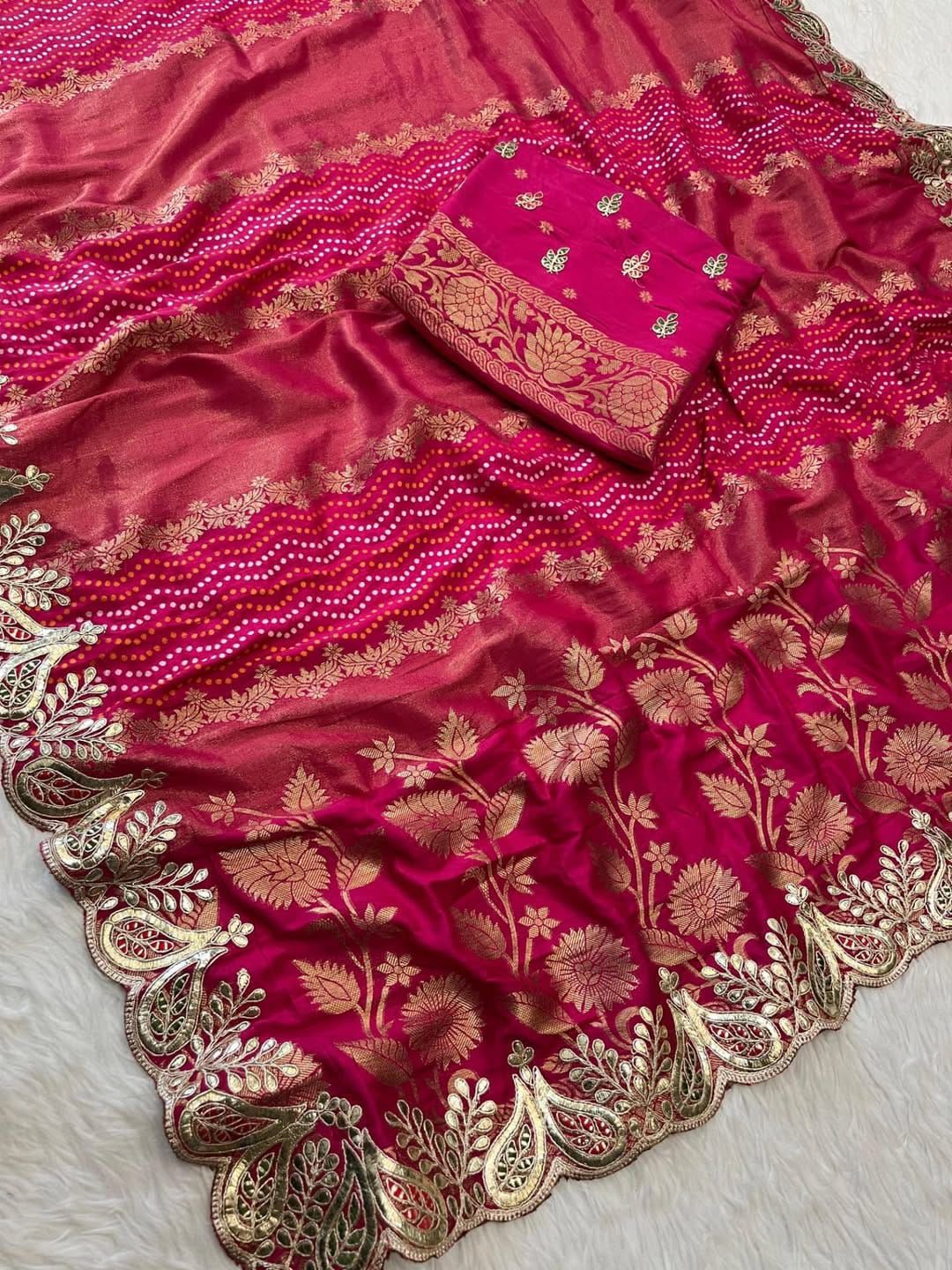 Traditional Russian silk saree