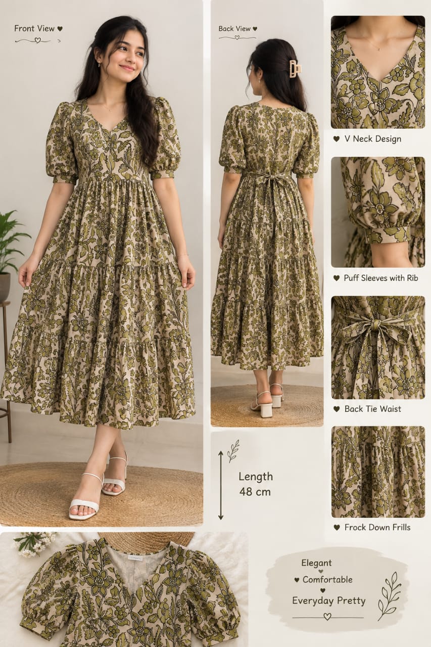 Kalamkari cotton frocks