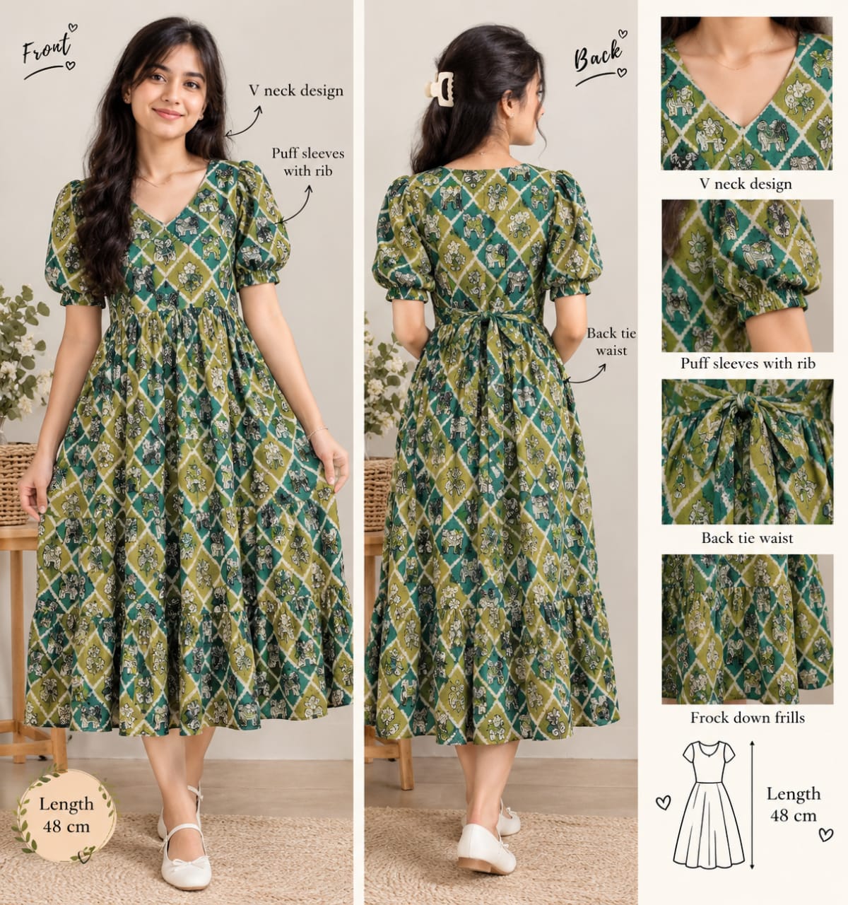 Kalamkari cotton frocks