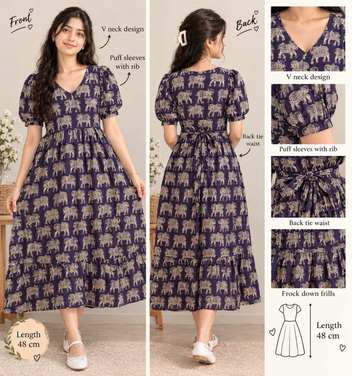 Kalamkari cotton frocks