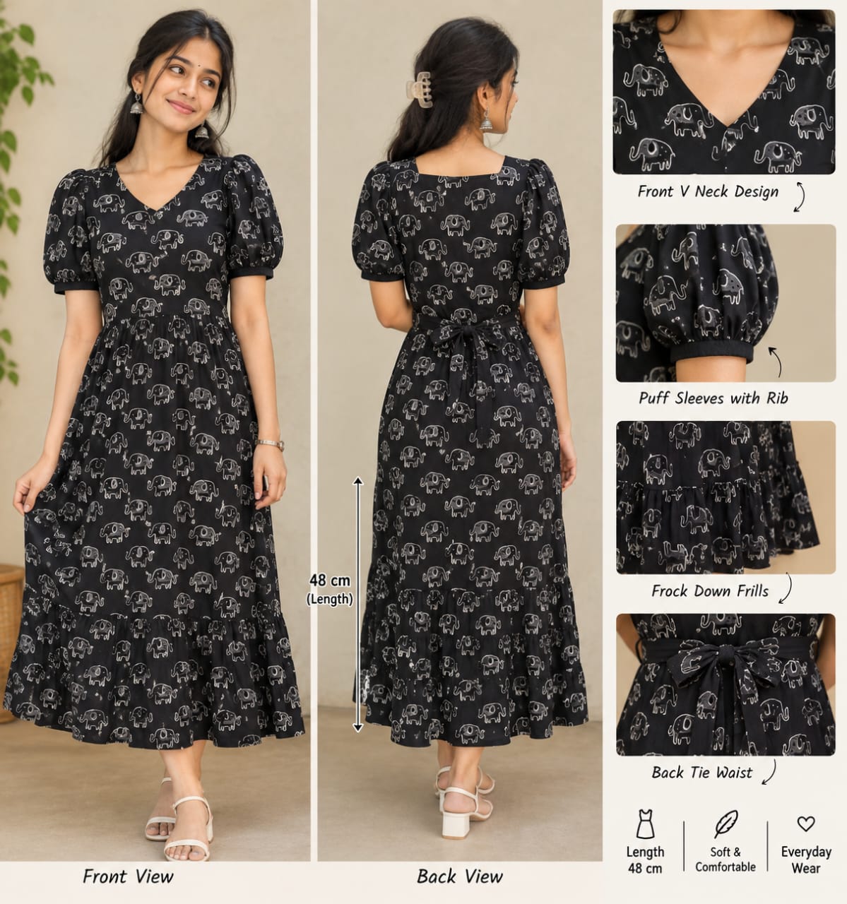 Kalamkari cotton frocks