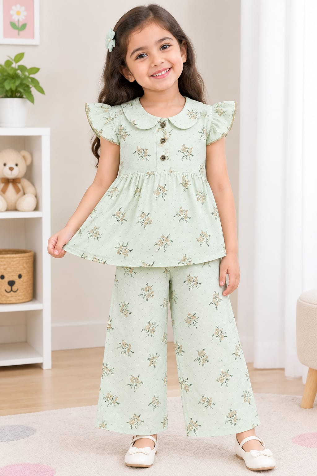 Muslin peplum sets inventory