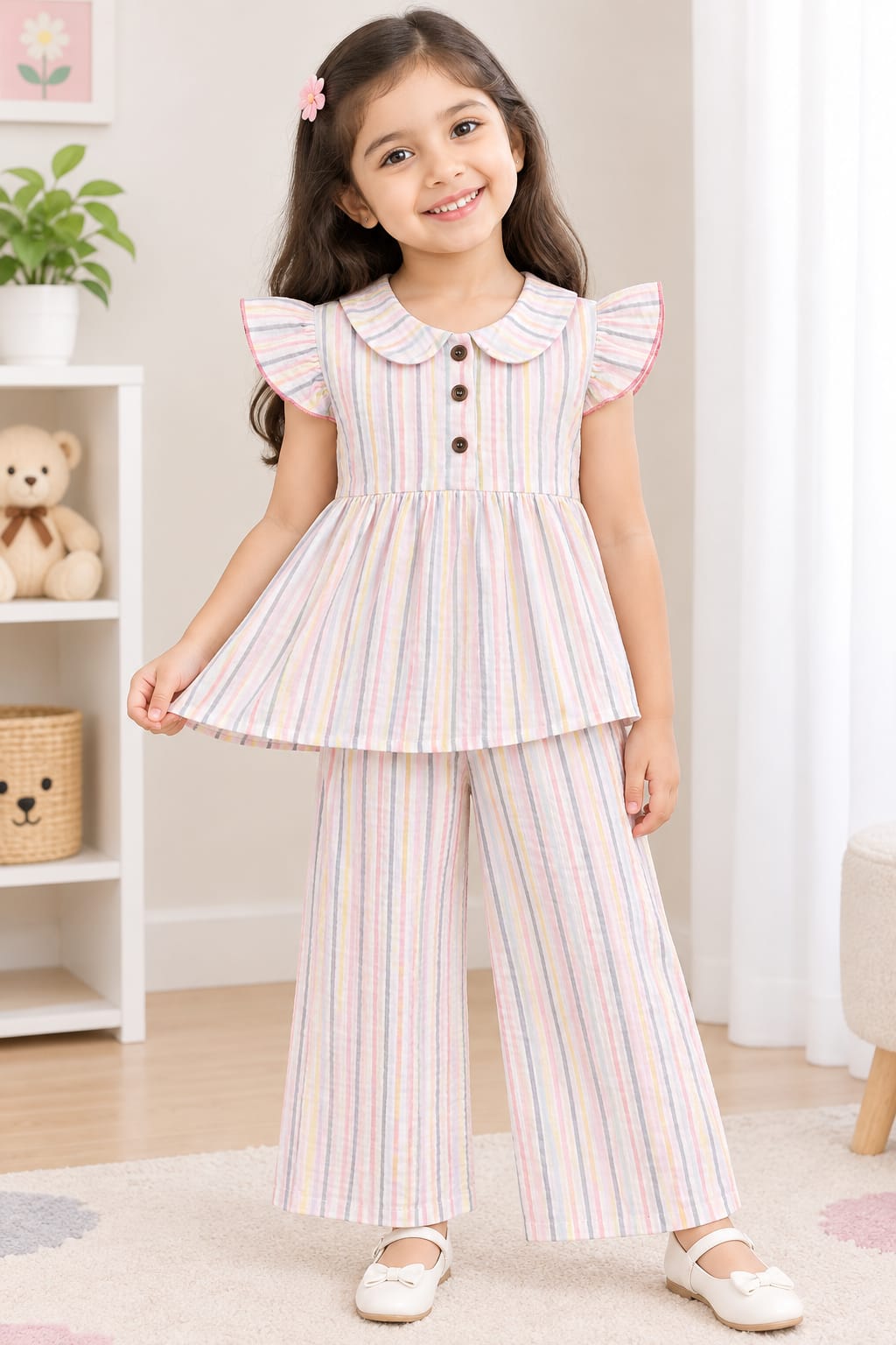 Muslin  peplum sets