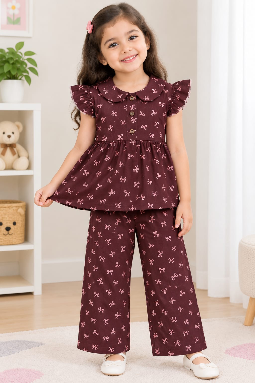 Muslin peplum sets inventory