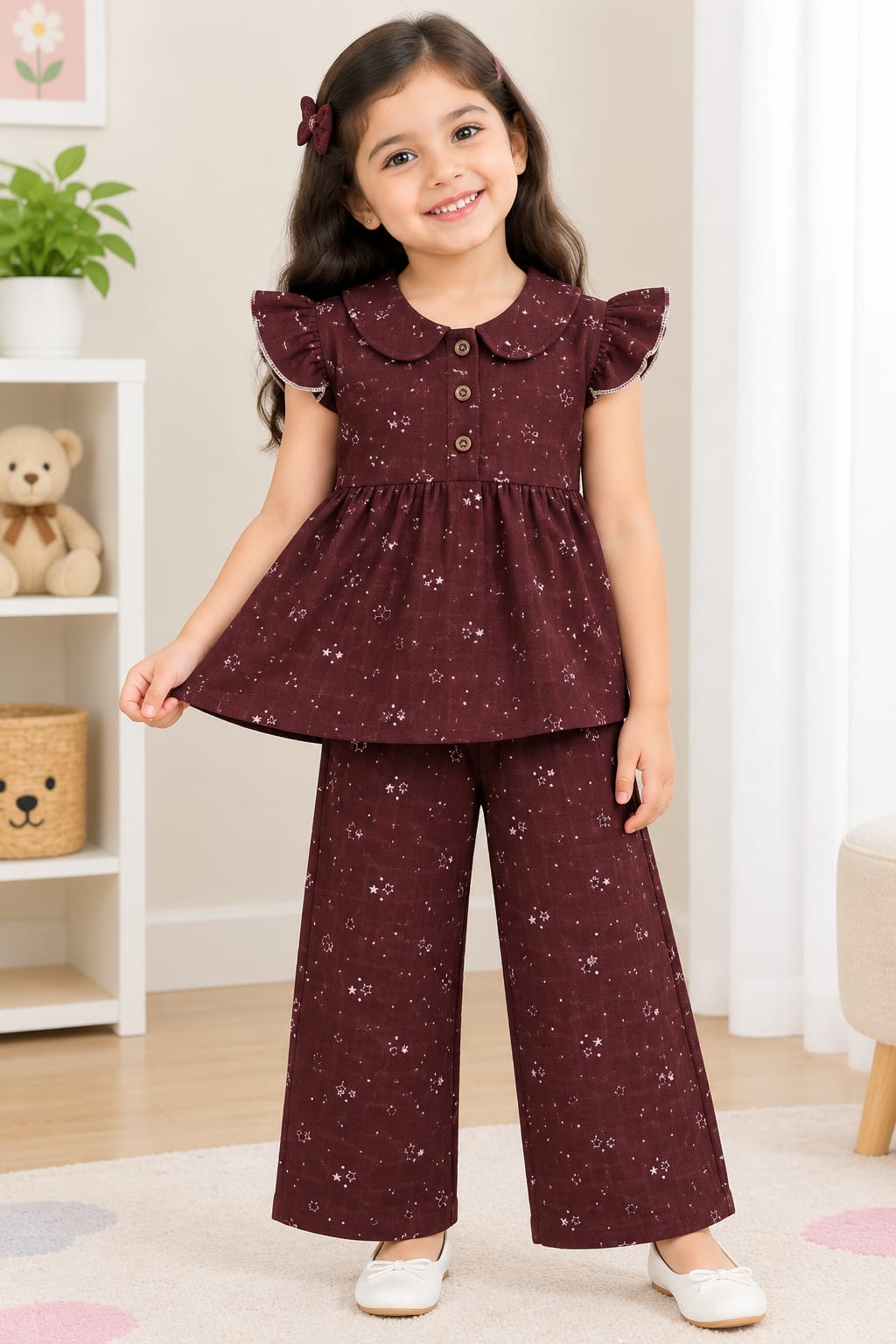 Muslin peplum sets inventory