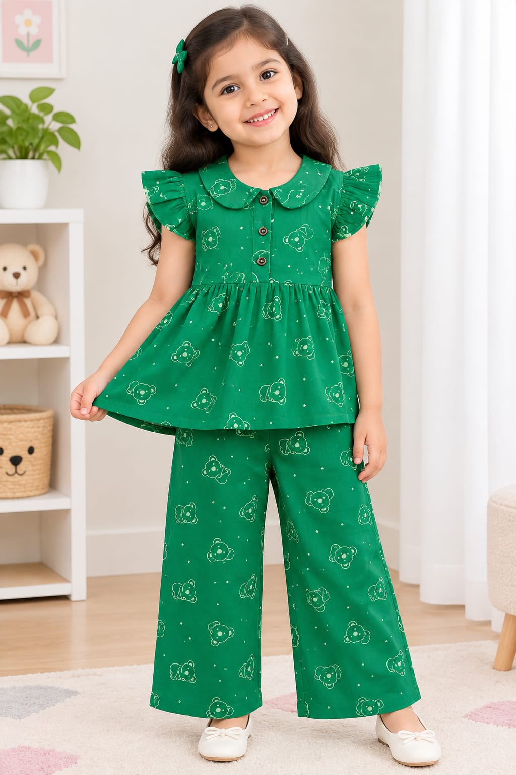 Muslin  peplum sets